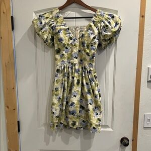 Abercrombie & Fitch Cream Smocked Dress Top